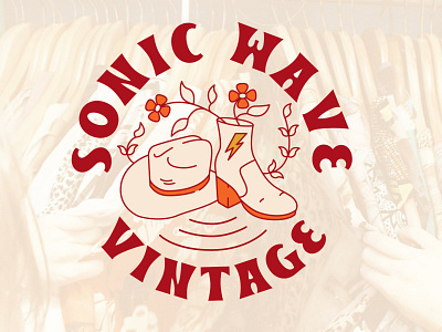 Sonic Wave Vintage Logo