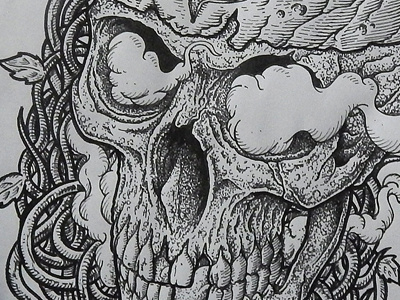The Dead King Inks art craft drawing illustration pen and ink pestmeester