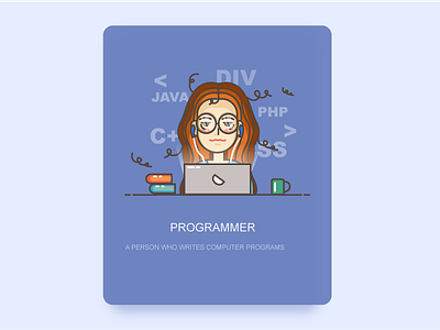 programmer programmer，character，stroke