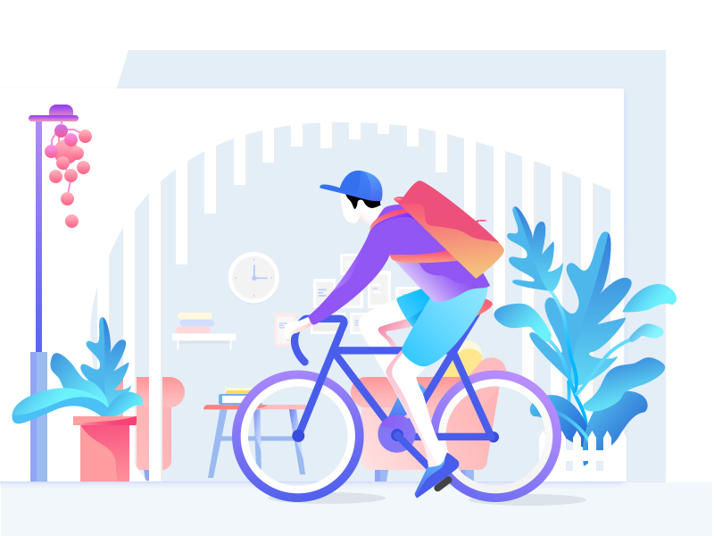 bicycling by Mixs on Dribbble