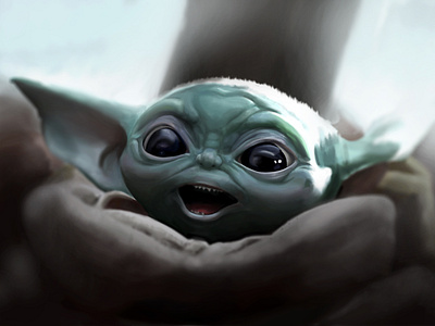 BabyYoda Digital Painting babyyoda disney disneyfanart disneyplus fanart fantasy illustration illustration art illustration digital illustrations starwars thechild wacom