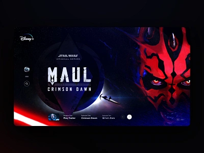 Darth Maul on Disney+ blue conceptart cosmic disney disneyland disneyplus red space star wars star wars art website