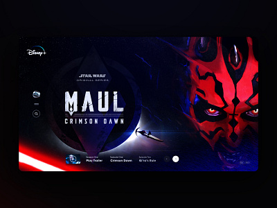 Darth Maul on Disney+ blue conceptart cosmic disney disneyland disneyplus red space star wars star wars art website