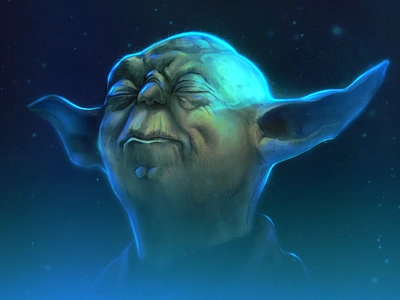 Yoda digitalart digitalillustration fanart illustration ipad procreate sketch starwars timelapse yoda