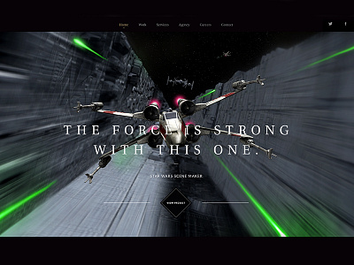 Red5standingby black homepage lasers lazers overlaying text space star wars trench run website xwing