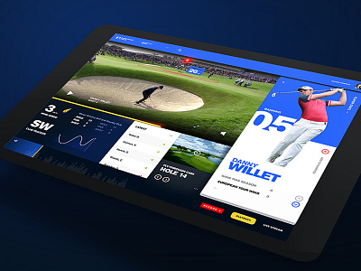 2ndscreen app golf ipad concept second screen sport