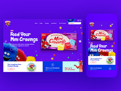 LC Concept concept cravings purple vibrant website