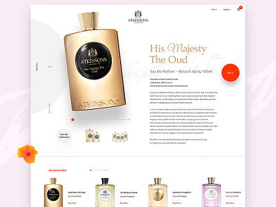 Smelly concept online perfume product shopping