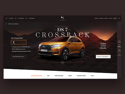 DS car citroën concept crossback french website