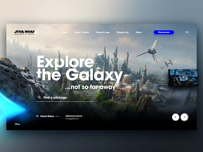 StarWars Galaxy's Edge adobexd concept disney starwars ui uidesign uiux web xd