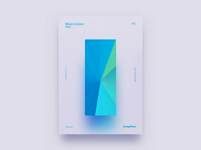 MoreColour 017. blue color colour gradient gradient color gradient design green poster poster a day poster art poster design posters shards