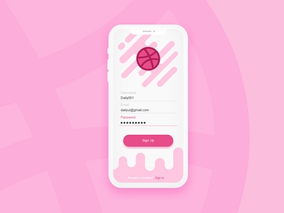 Daily UI #001 Sign Up