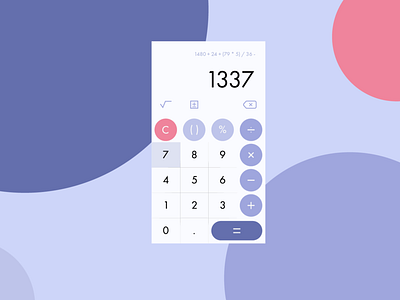 Daily UI #004 Calculator daily ui daily ui challenge dailyui dailyuichallenge ui