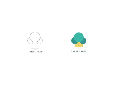 Logo design—three trees logo