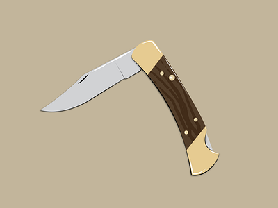 Classic Pocket Knife adobe graphic design graphics illustrator knife render