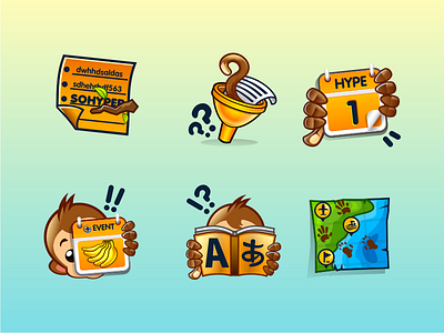 Sohyper Icon design calendar cartoon cartoon icon filter icon listing map. event monkey orange translations
