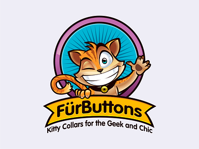 Fur Buttons cat cat logo logo retro logo vector cat vintage illustration vintage logo vitage cat