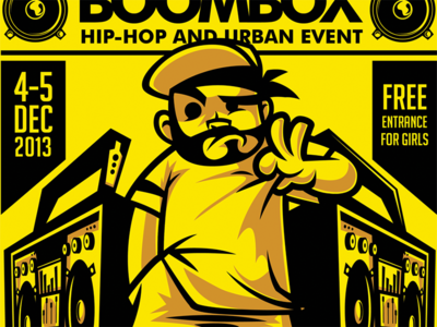 Boombox HipHop Flyer cool psd hip hop hip hop flyer psd flyer psd template urban flyer