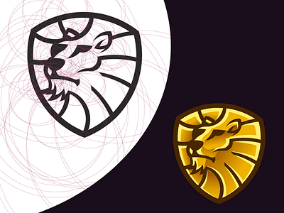 Lion Head Mark lion lion head lion logo lion mark logo design logos luxury mark royal. royal lion