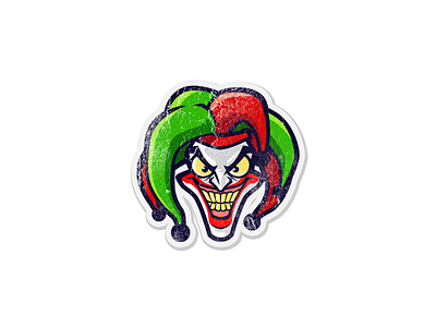clown clown clown logo joker killer stickers