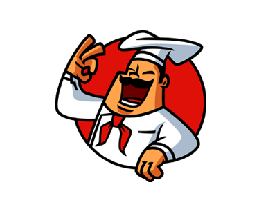 Chef Mascot Logo for sale character chef chef character chef mascot cook cooking food mascot restaurant