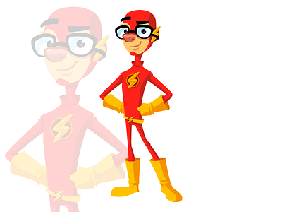 Nerd Flash character character design cosplay flash mascot superhero the flash