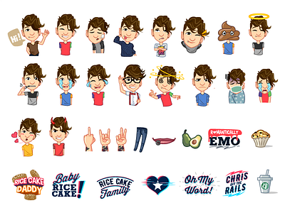 Chris Oflyng Sticker Set