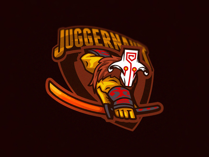 Juggernaaauuuuutttt!!! hero esports logo gaming logo gamers game juggernaut esports moba dota2