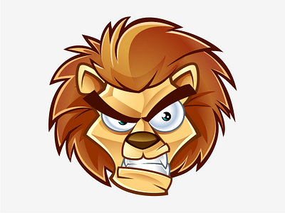 angry cartoon lion pictures