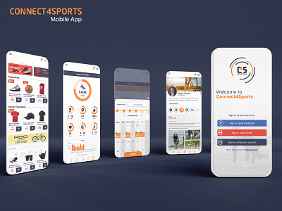 C4S Mobile App app design mobile sport ui ux