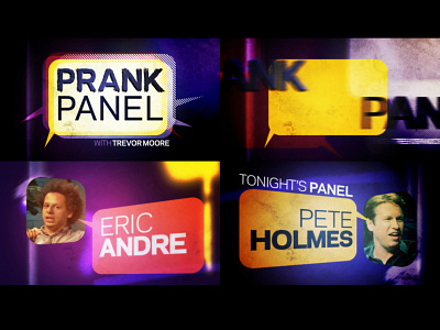 Prank Panel Opening Titles comedy motion graphics title design