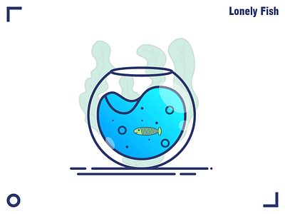 Lonely Fish fish freedom illustration lonely