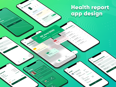 Health app design app appointment beautiful clean design doctor green health medical mobile mobile app ui ux