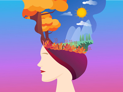 Mother Nature design illustration vector