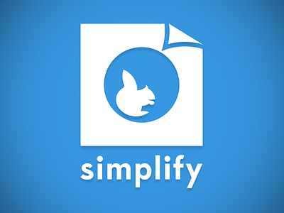 Simplify Logo Blue blue circles golden ratio logo simplify squirrel