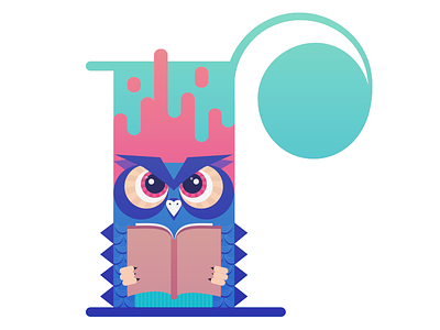 Hateful Owl book illustration owl typography vector