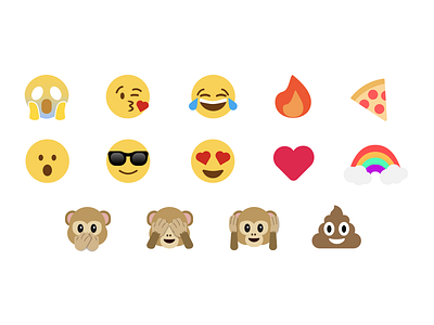 I ❤️ emojis emojis illustrations