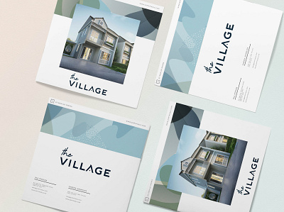 The Village Brochure brand identity branding design logo print