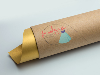 fam4you Cardboard Tube Packaging branding design logo online store package design