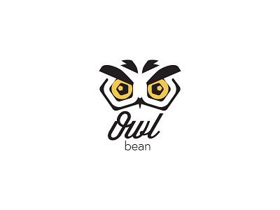 Owl bean logo branding design logo
