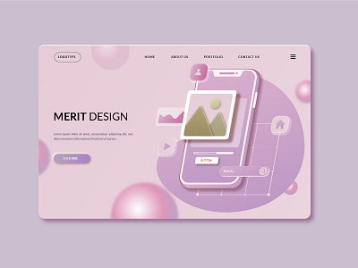 MERIT DESIGN branding ui ux