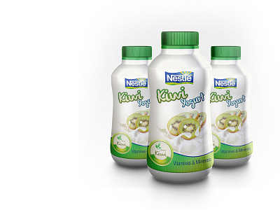 Nestle Kiwi Yogurt design package design