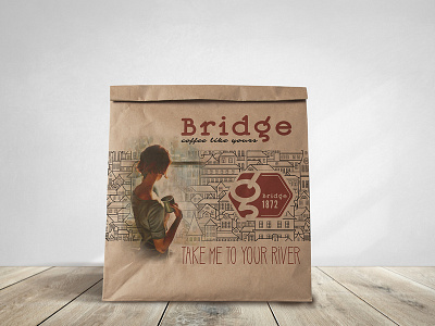 Bridge Coffee Bag art direction branding city classic coffee colors creative custom daily design drink package design