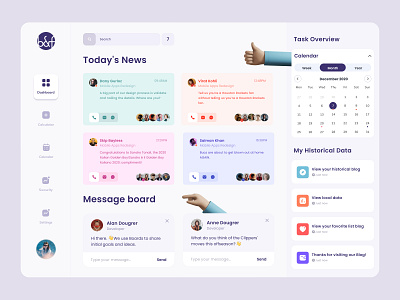 Best First Task Management Dashboard blog design colorful design dribbble invitation typography ui ux web web design 视觉艺术