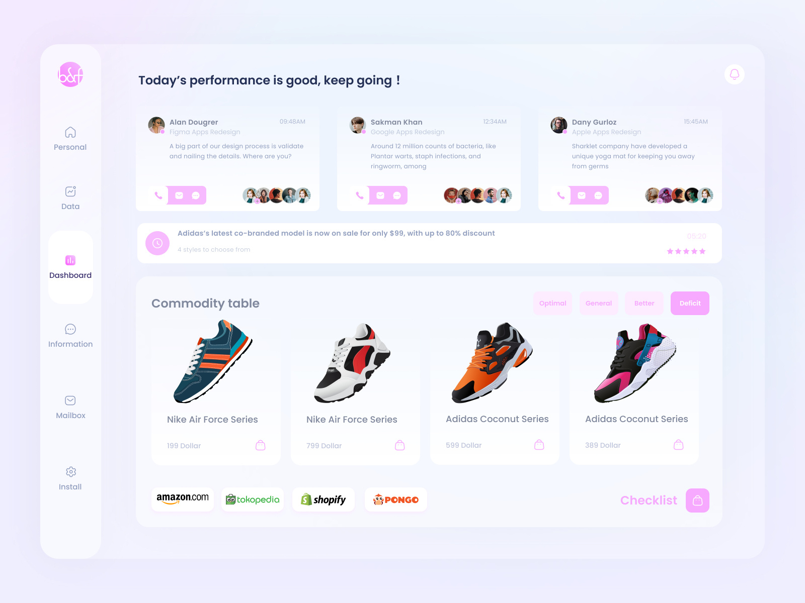 Best First Task Management Dashboard by 艾伦 on Dribbble