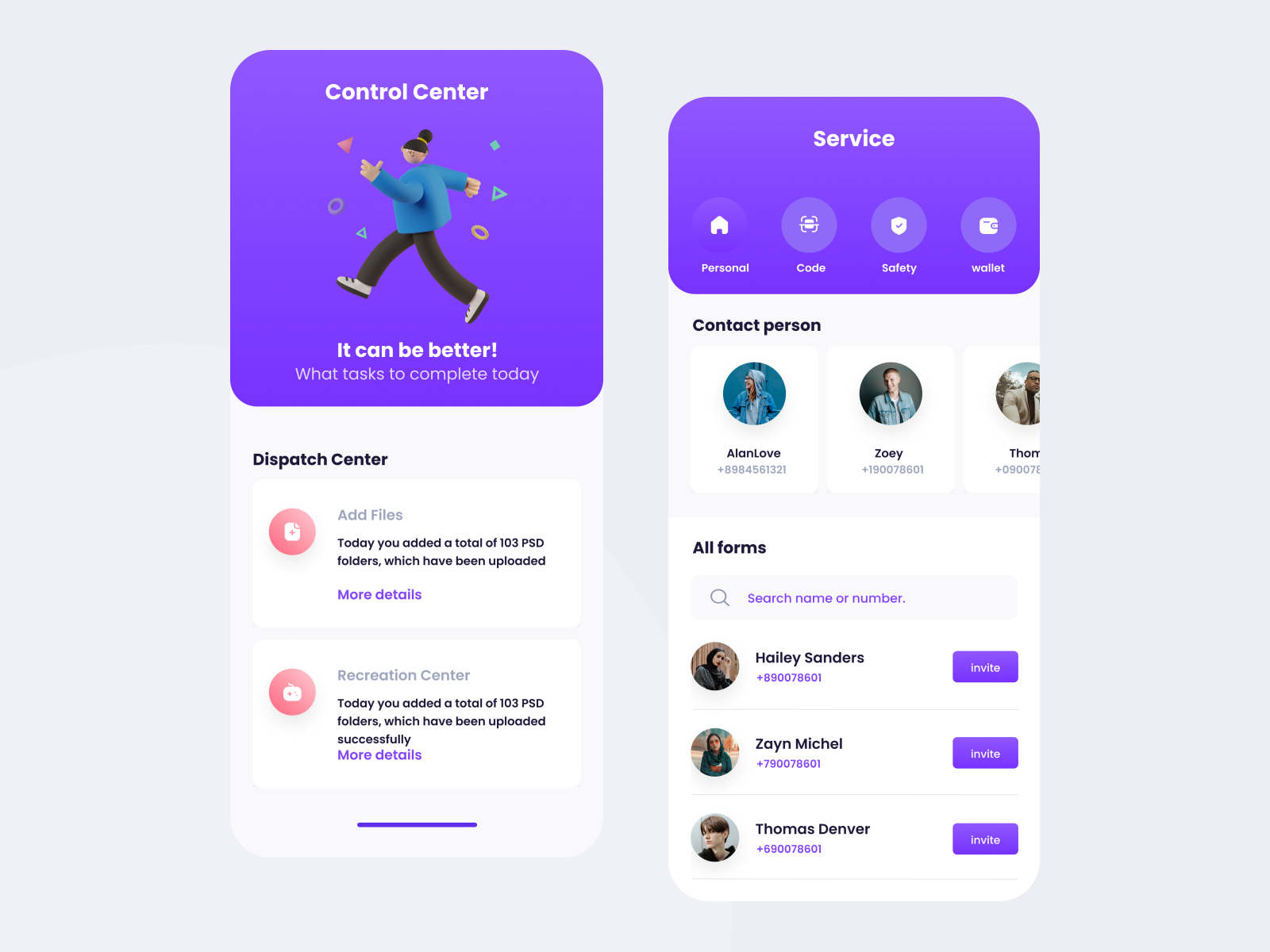 Social connection app by 艾伦 on Dribbble