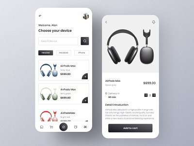 AirPods Max purchase procedure app colorful design dribbble invitation dribbble invite icon typography ui ux 视觉艺术