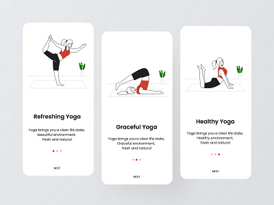 Yoga health opening page app branding colorful design dribbble invite icon typography ui ux 视觉艺术