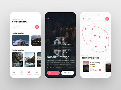 Nordic travel App UI