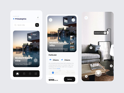 Villa travel app app branding colorful design illustration logo typography ui ux 视觉艺术